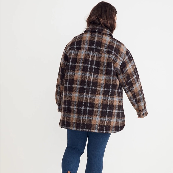 Madewell Plus Belrose Shirt-Jacket in Cassel Plaid - Picture 3 of 5